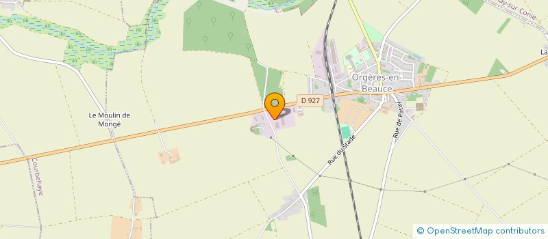 localisation de l'entreprise AMICALE DES SAPEURS POMPIERS D ORGERES EN BEAUCE à ORGERES-EN-BEAUCE