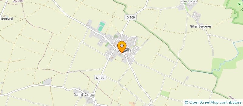 localisation de l'entreprise AMICALE DES SAPEURS POMPIERS DE ANGLIERS-VERINES  VERINES