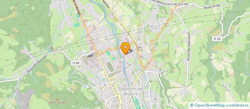 localisation de l'entreprise AMICALE DES SAPEURS POMPIERS DE BAGNERES DE BIGORRE  BAGNERES-DE-BIGORRE