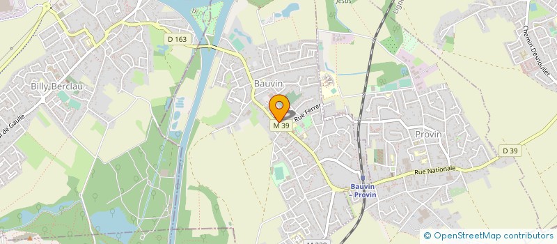 localisation de l'entreprise AMICALE DES SAPEURS-POMPIERS DE BAUVIN  BAUVIN