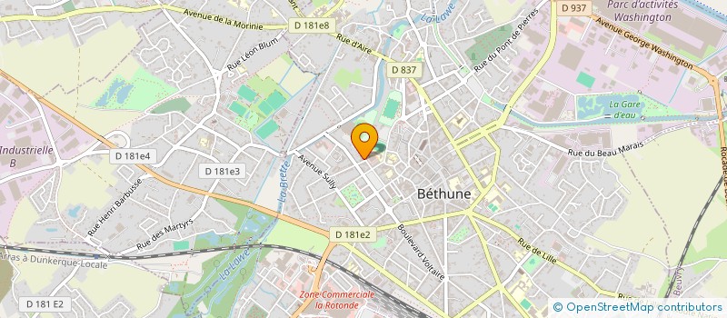 localisation de l'entreprise AMICALE DES SAPEURS POMPIERS DE BETHUNE à BETHUNE