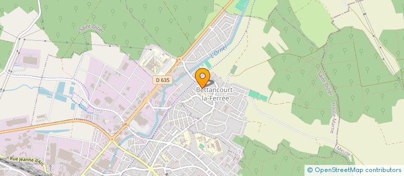 localisation de l'entreprise AMICALE DES SAPEURS POMPIERS DE BETTANCOURT LA FERREE à BETTANCOURT-LA-FERREE