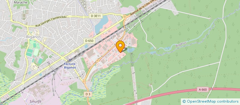 localisation de l'entreprise AMICALE DES SAPEURS POMPIERS DE BIGANOS  BIGANOS