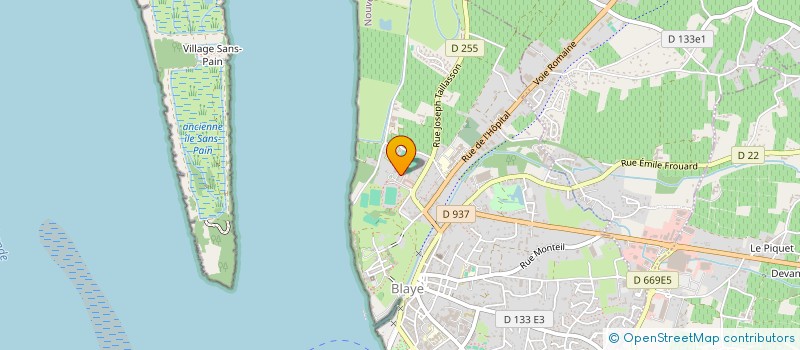 localisation de l'entreprise AMICALE DES SAPEURS POMPIERS DE BLAYE à BLAYE