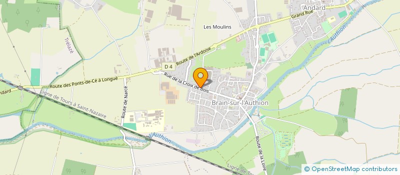 localisation de l'entreprise AMICALE DES SAPEURS POMPIERS DE BRAIN-SUR-L'AUTHION  LOIRE-AUTHION