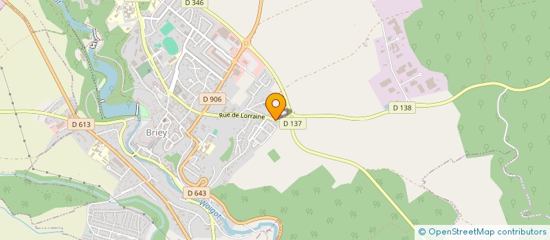 localisation de l'entreprise AMICALE DES SAPEURS POMPIERS DE BRIEY  VAL DE BRIEY