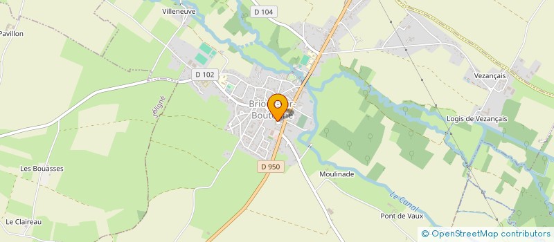 localisation de l'entreprise AMICALE DES SAPEURS POMPIERS DE BRIOUX SUR BOUTONNE  BRIOUX-SUR-BOUTONNE