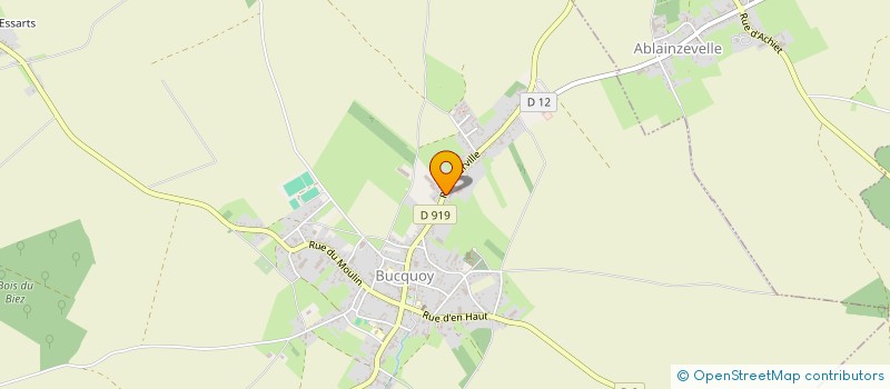 localisation de l'entreprise AMICALE DES SAPEURS POMPIERS DE BUCQUOY  BUCQUOY