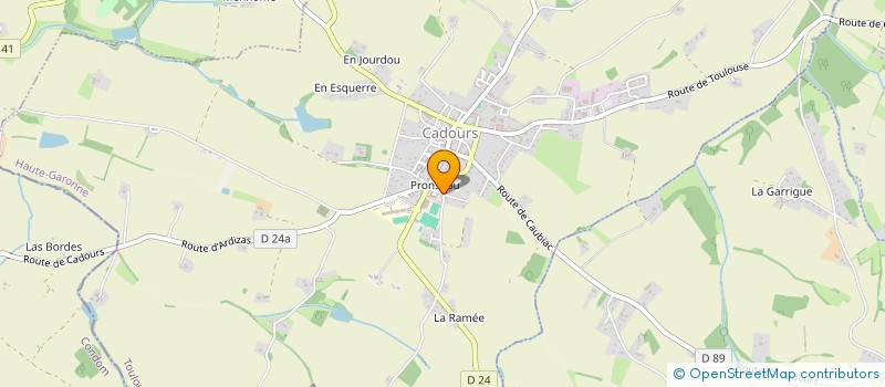 localisation de l'entreprise AMICALE DES SAPEURS POMPIERS DE CADOURS  CADOURS