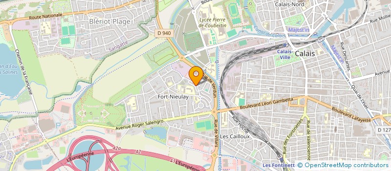 localisation de l'entreprise AMICALE DES SAPEURS POMPIERS DE CALAIS à CALAIS