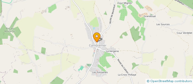 localisation de l'entreprise AMICALE DES SAPEURS POMPIERS DE CAMBREMER  CAMBREMER