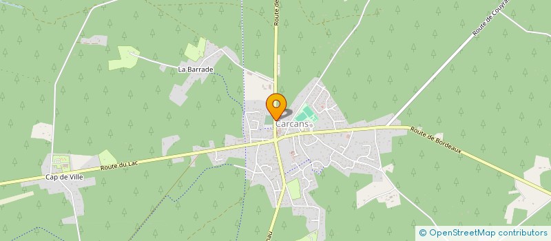 localisation de l'entreprise AMICALE DES SAPEURS-POMPIERS DE CARCANS  CARCANS