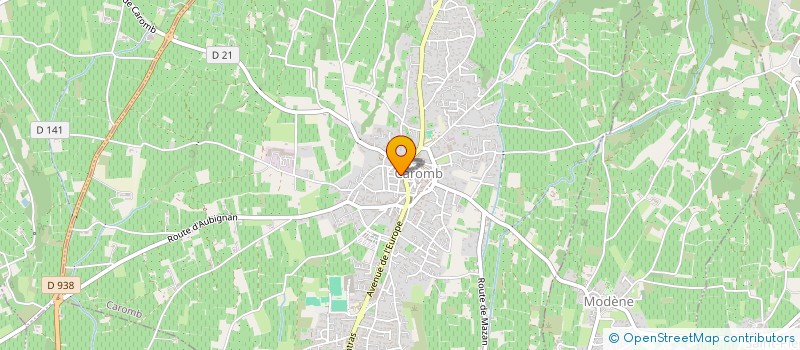 localisation de l'entreprise AMICALE DES SAPEURS POMPIERS DE CAROMB  CAROMB