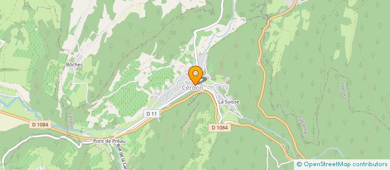 localisation de l'entreprise AMICALE DES SAPEURS-POMPIERS DE CERDON à CERDON