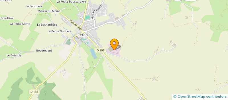 localisation de l'entreprise AMICALE DES SAPEURS POMPIERS DE CETON à CETON