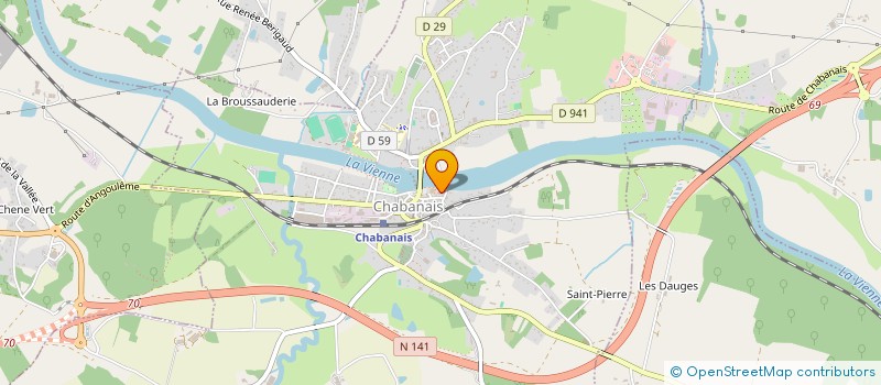 localisation de l'entreprise AMICALE DES SAPEURS POMPIERS DE CHABANAIS à CHABANAIS