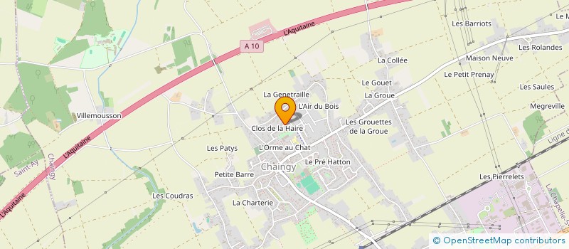 localisation de l'entreprise AMICALE DES SAPEURS POMPIERS DE CHAINGY à CHAINGY