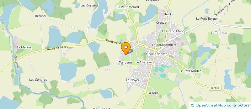 localisation de l'entreprise AMICALE DES SAPEURS POMPIERS DE CHALAMONT à CHALAMONT