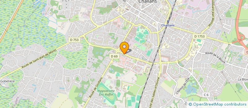 localisation de l'entreprise AMICALE DES SAPEURS-POMPIERS DE CHALLANS  CHALLANS