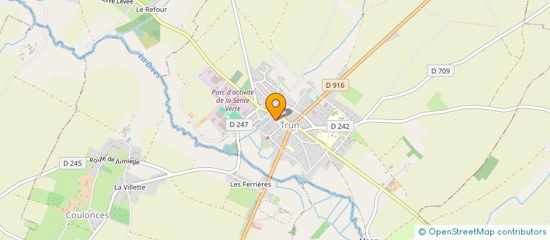 localisation de l'entreprise AMICALE DES SAPEURS POMPIERS DE CHAMBOIS à GOUFFERN EN AUGE