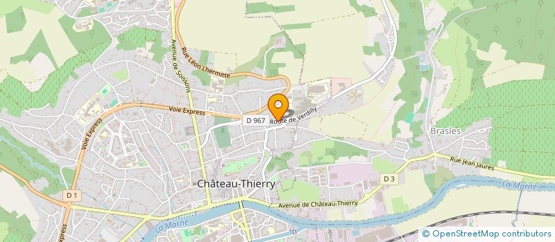 localisation de l'entreprise AMICALE DES SAPEURS-POMPIERS DE CHATEAU-THIERRY à BRASLES