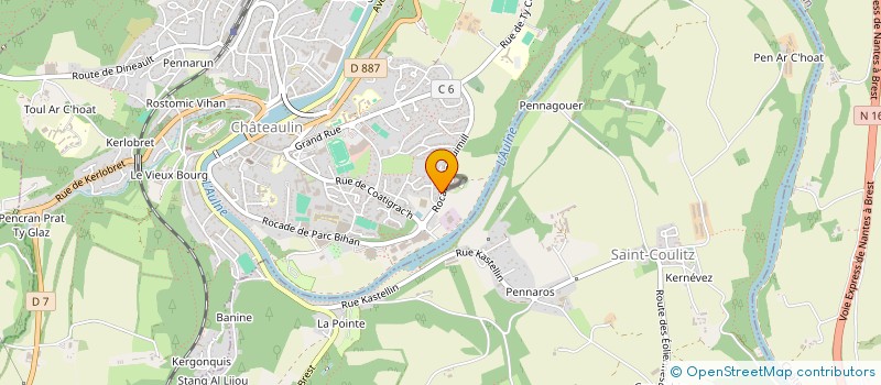 localisation de l'entreprise AMICALE DES SAPEURS POMPIERS DE CHATEAULIN à CHATEAULIN