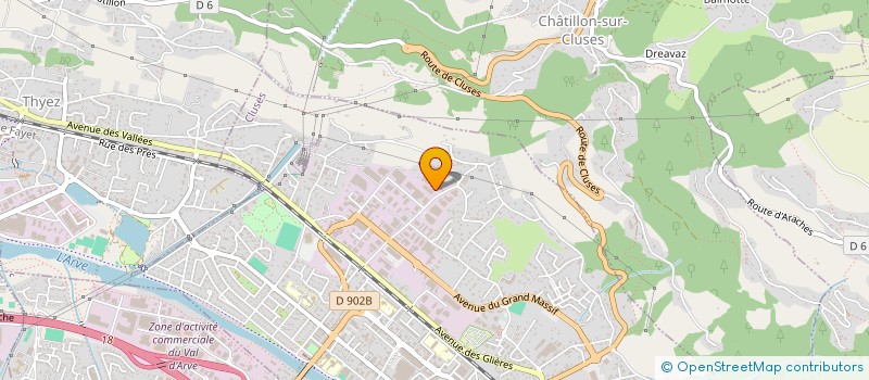 localisation de l'entreprise AMICALE DES SAPEURS POMPIERS DE CLUSES à CLUSES