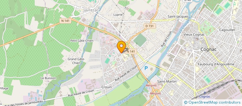 localisation de l'entreprise AMICALE DES SAPEURS POMPIERS DE COGNAC à COGNAC