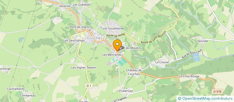 localisation de l'entreprise AMICALE DES SAPEURS POMPIERS DE COUCHES  COUCHES