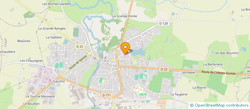 localisation de l'entreprise AMICALE DES SAPEURS POMPIERS DE CRAON  CRAON