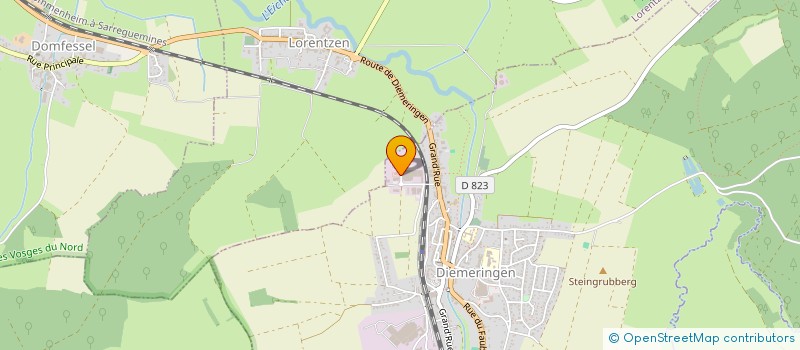 localisation de l'entreprise AMICALE DES SAPEURS POMPIERS DE DIEMERINGEN  DIEMERINGEN