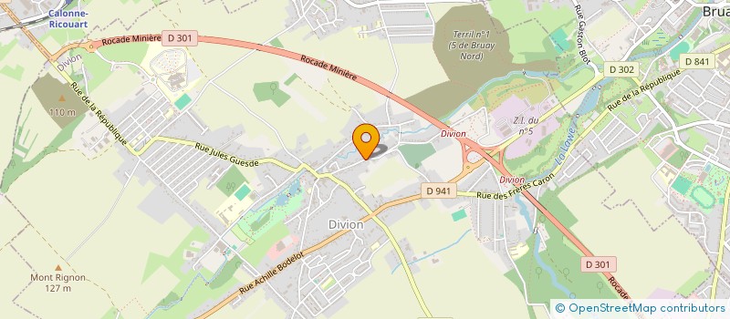 localisation de l'entreprise AMICALE DES SAPEURS POMPIERS DE DIVION à DIVION