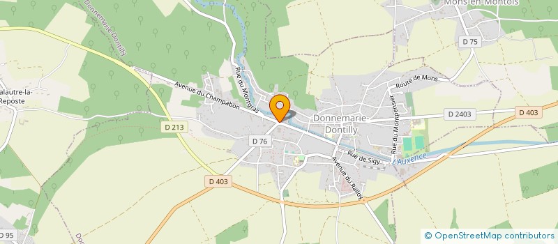 localisation de l'entreprise AMICALE DES SAPEURS POMPIERS DE DONNEMARIE DONTILLY  DONNEMARIE-DONTILLY