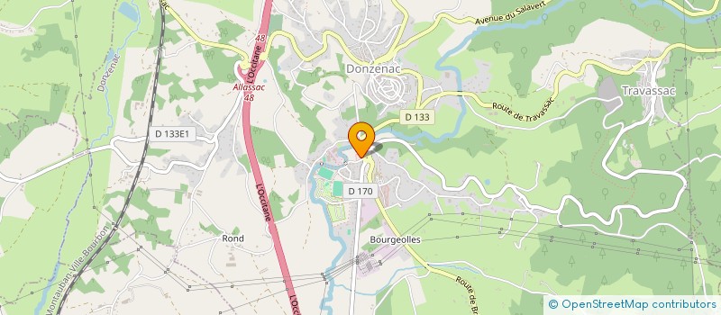 localisation de l'entreprise AMICALE DES SAPEURS-POMPIERS DE DONZENAC  DONZENAC