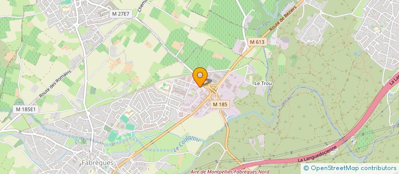 localisation de l'entreprise AMICALE DES SAPEURS POMPIERS DE FABREGUES  FABREGUES