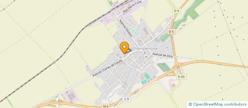 localisation de l'entreprise AMICALE DES SAPEURS-POMPIERS DE FERE-CHAMPENOISE  FERE-CHAMPENOISE