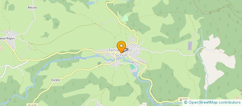 localisation de l'entreprise AMICALE DES SAPEURS-POMPIERS DE FERRIERES-SUR-SICHON à FERRIERES-SUR-SICHON