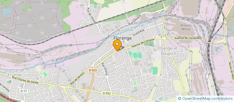 localisation de l'entreprise AMICALE DES SAPEURS POMPIERS DE FLORANGE  FLORANGE