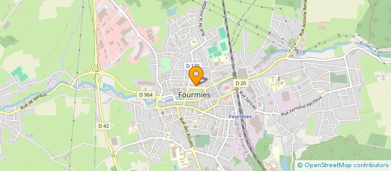 localisation de l'entreprise AMICALE DES SAPEURS POMPIERS DE FOURMIES  FOURMIES