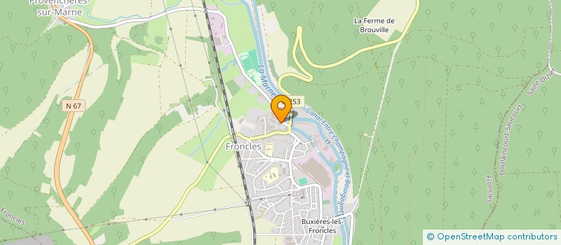 localisation de l'entreprise AMICALE DES SAPEURS POMPIERS DE FRONCLES à FRONCLES