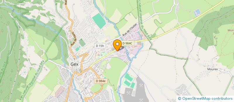 localisation de l'entreprise AMICALE DES SAPEURS POMPIERS DE GEX à GEX