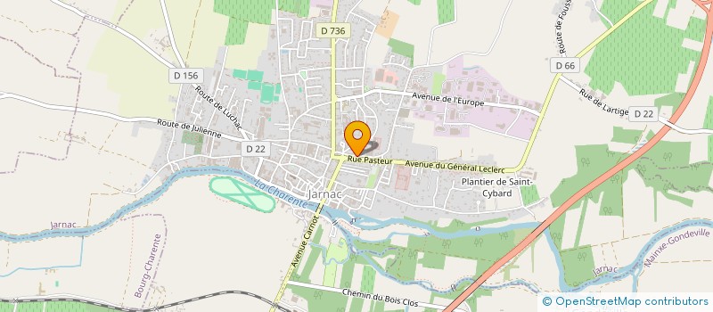 localisation de l'entreprise AMICALE DES SAPEURS-POMPIERS DE JARNAC à JARNAC