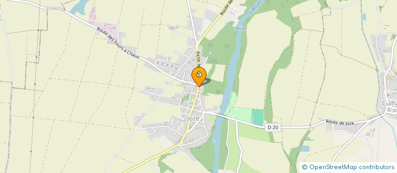 localisation de l'entreprise AMICALE DES SAPEURS-POMPIERS DE JOZE / CUHLAT  JOZE