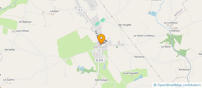 localisation de l'entreprise AMICALE DES SAPEURS-POMPIERS DE KERFOURN  KERFOURN