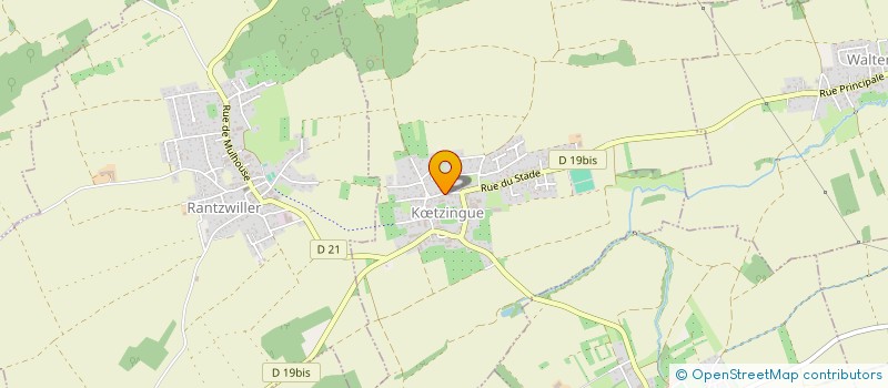 localisation de l'entreprise AMICALE DES SAPEURS POMPIERS DE KOETZINGUE  KTZINGUE