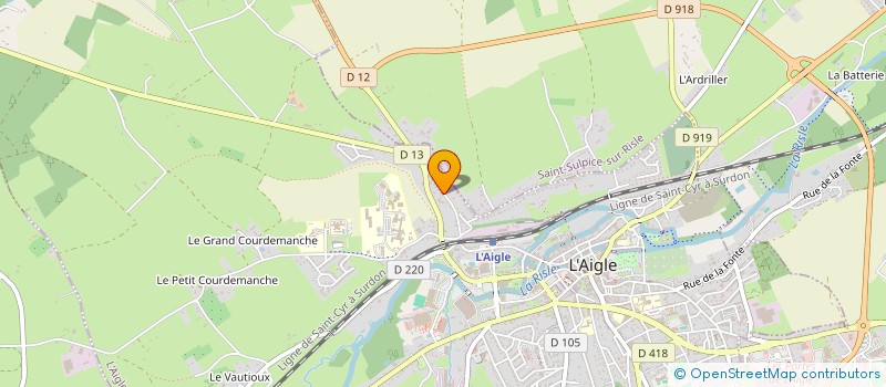 localisation de l'entreprise AMICALE DES SAPEURS POMPIERS DE L'AIGLE à L'AIGLE