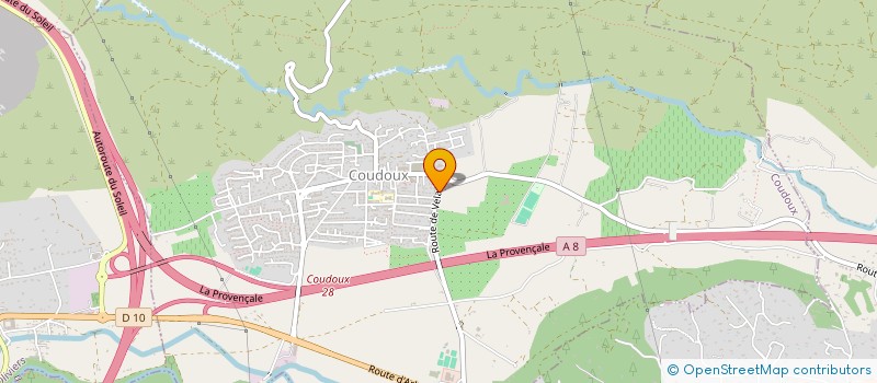 localisation de l'entreprise AMICALE DES SAPEURS POMPIERS DE LA BASSE VALLEE DE L ARC  COUDOUX