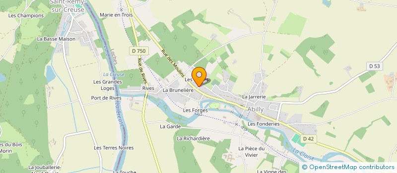 localisation de l'entreprise AMICALE DES SAPEURS-POMPIERS DE LA CELLE-SAINT-AVANT  LA CELLE SAINT AVANT