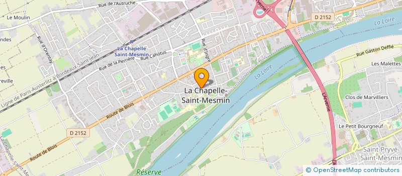 localisation de l'entreprise AMICALE DES SAPEURS POMPIERS DE LA CHAPELLE SAINT MESMIN à LA CHAPELLE-SAINT-MESMIN
