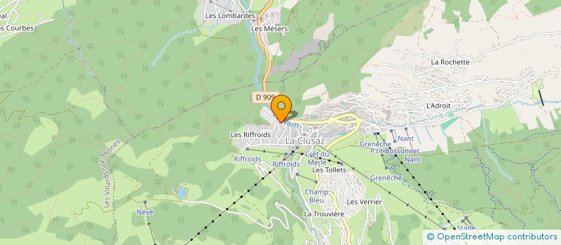 localisation de l'entreprise AMICALE DES SAPEURS POMPIERS DE LA CLUSAZ à LA CLUSAZ